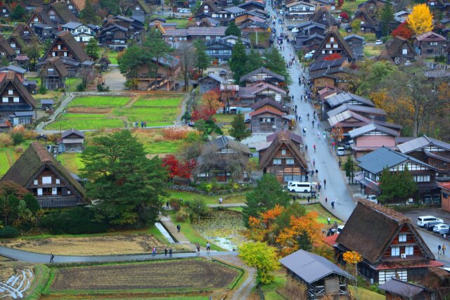 白川郷紅葉