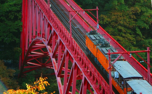 黒部トロッコ電車紅葉