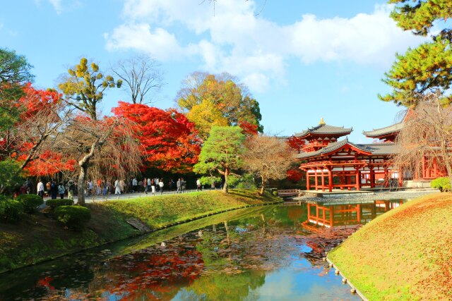 平等院鳳凰堂紅葉