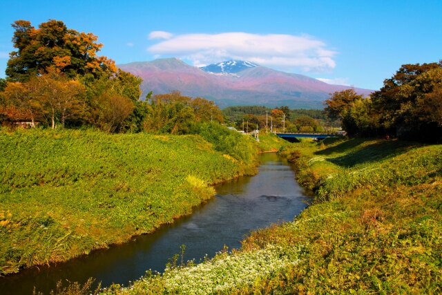 遊佐町秋風景