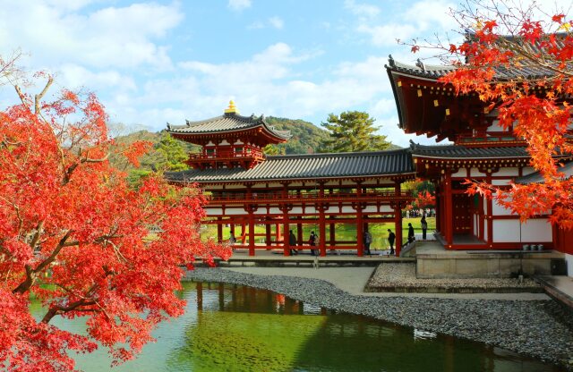 平等院鳳凰堂紅葉