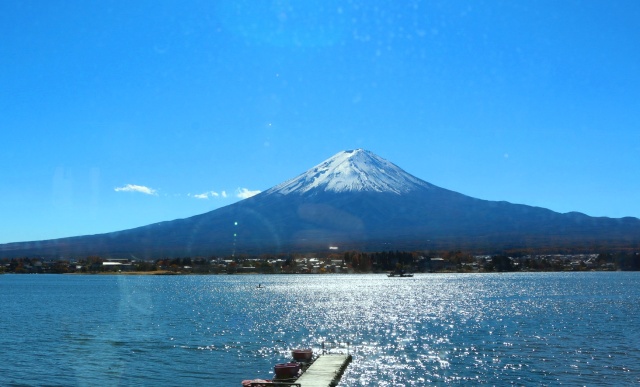 初冬の河口湖