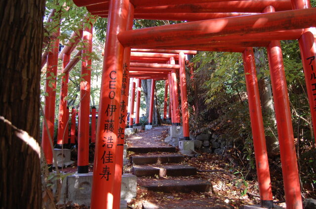 石浦神社へ続く道 2023年