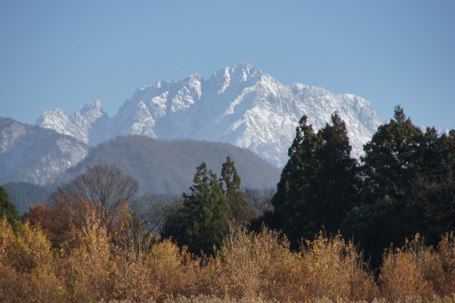 秋の剣岳