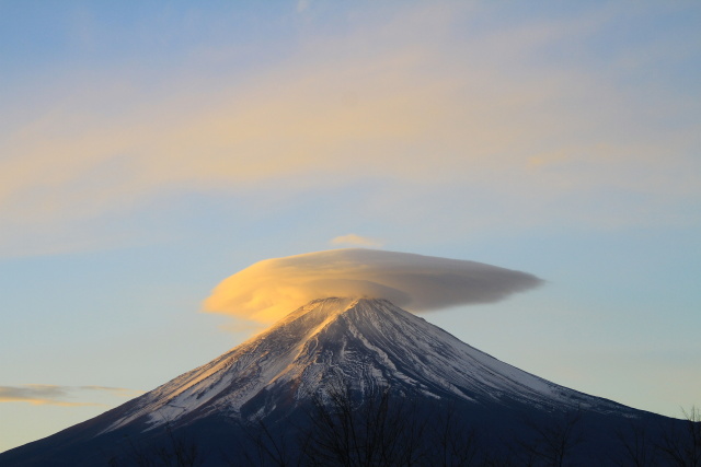 富士山笠雲