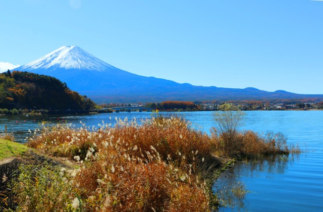 初冬の河口湖