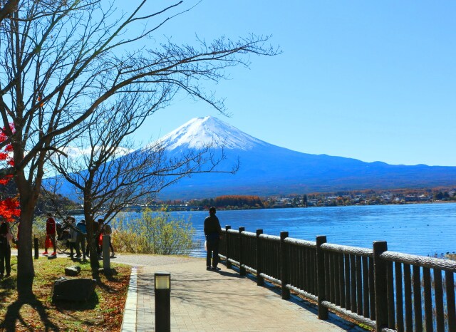 初冬の河口湖