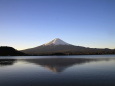 河口湖の冬景色