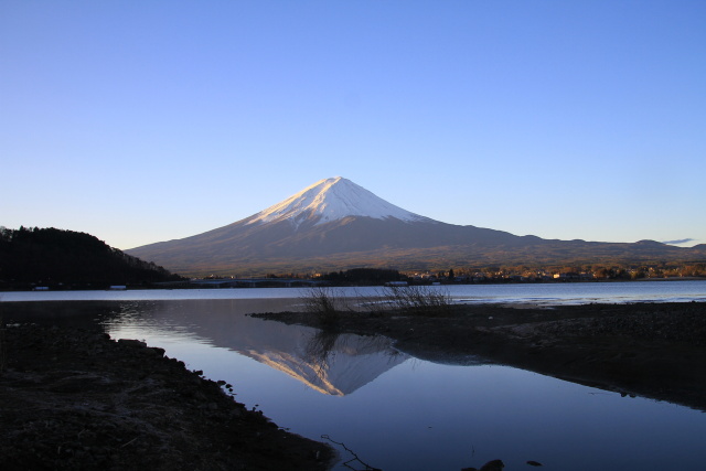 冬の逆さ富士