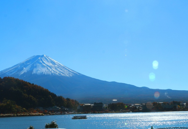 初冬の河口湖