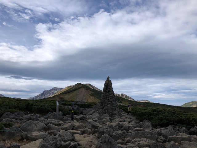 白馬乗鞍岳山頂にて