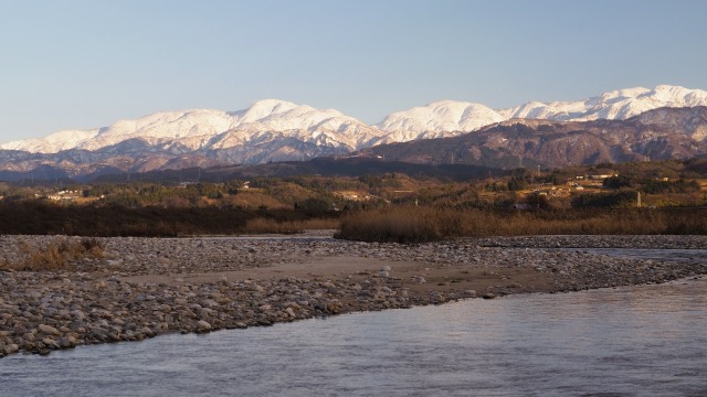 富山の冬の風景