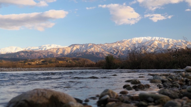 富山の冬の風景