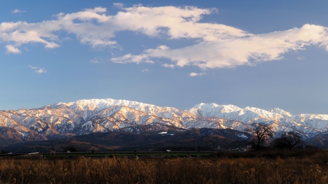 富山の冬の風景