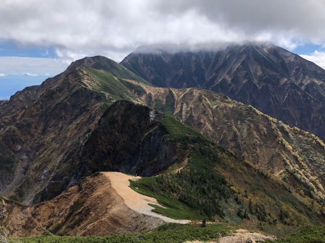 五竜岳に向かう