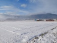 信州波田平の残雪