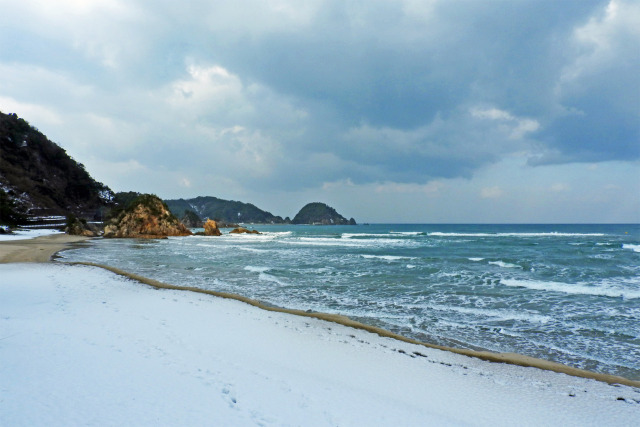 冬の日本海 10 雪景色