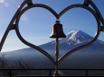 河口湖天上山公園から望む富士山