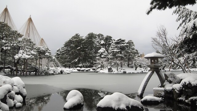 冬の兼六園