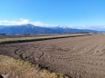 信州松本平から見る穂高の山々