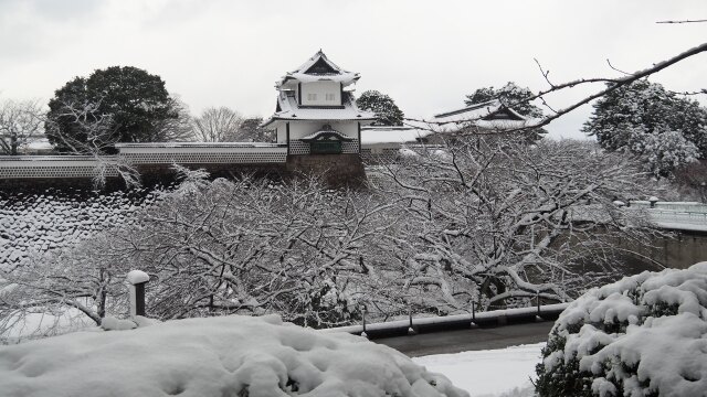 冬の金沢城公園