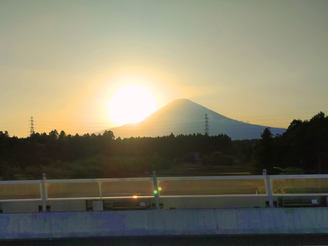 富士の夕暮れ