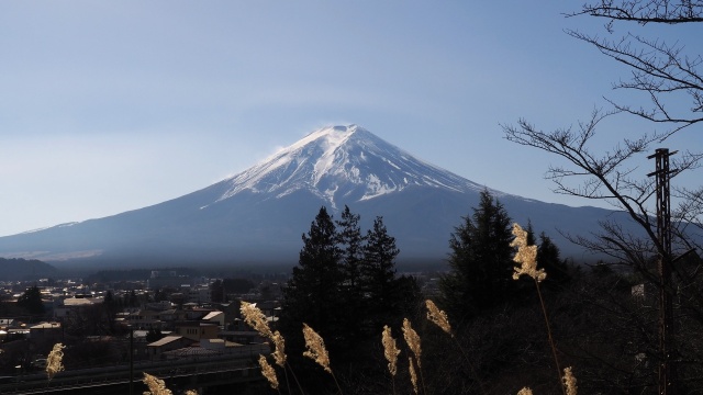 新倉富士浅間神社から望む富士山