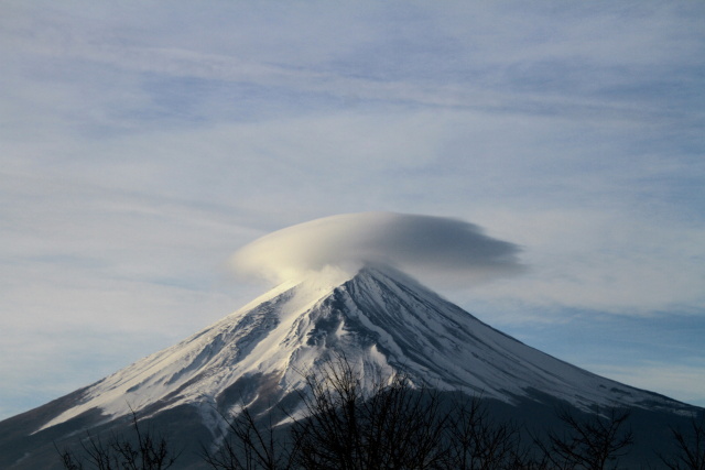 富士山笠雲