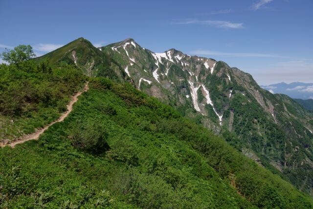 鹿島槍への道