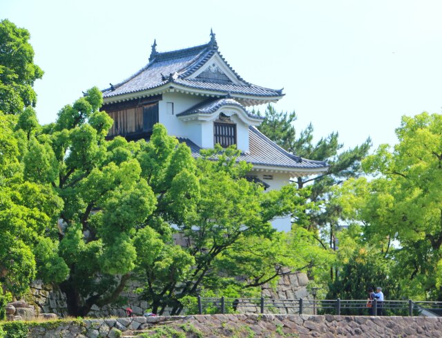 新緑の岡山城