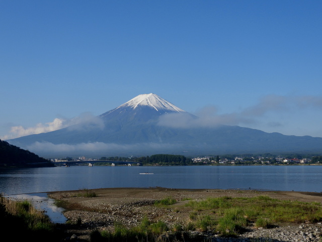 河口湖の富士山