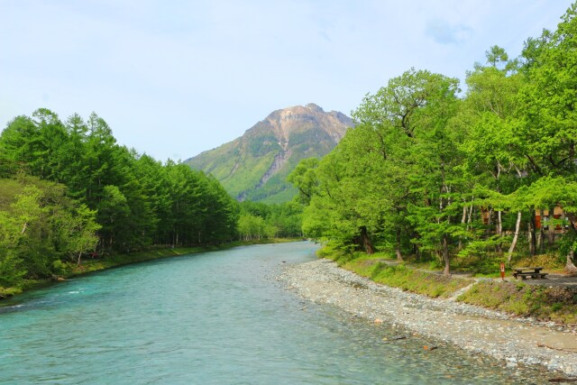 河童橋からの焼岳