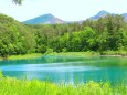 夏の弁天沼と磐梯山