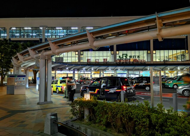 夜の郡山駅