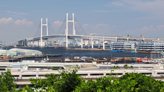 港の見える丘公園から望む横浜