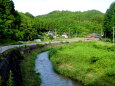 県道39号線に点在する集落