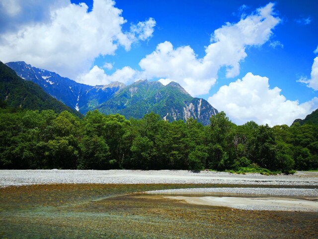 夏の梓川