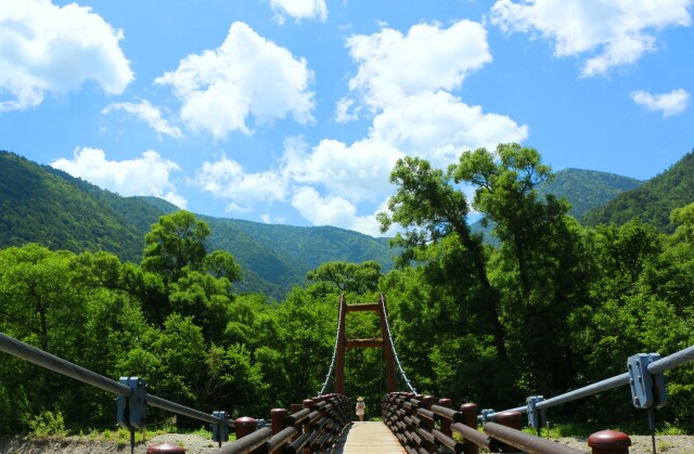 夏の明神橋