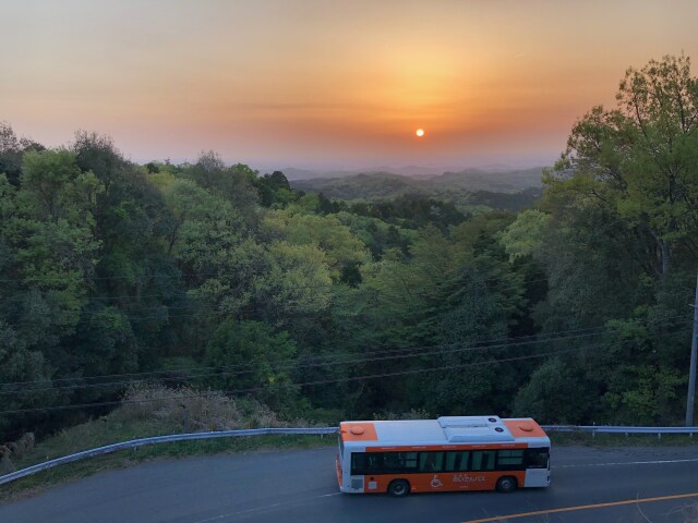 根引峠の夕日