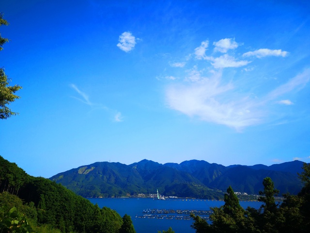 真夏の海と空