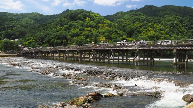 夏の嵐山