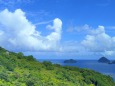 夏の海と空