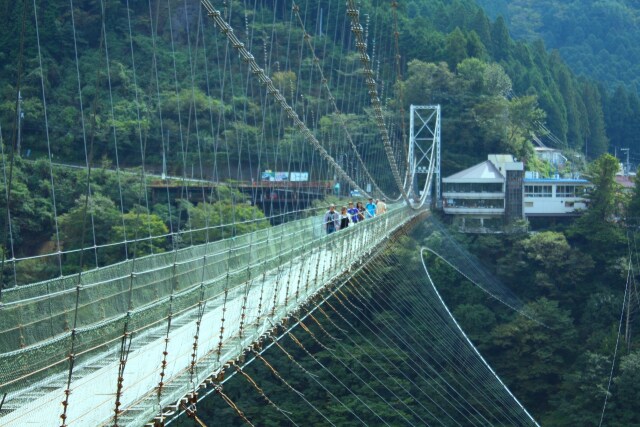 十津川村つり橋