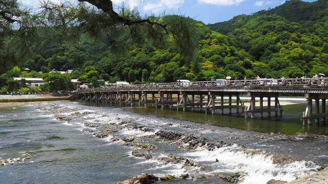 夏の嵐山