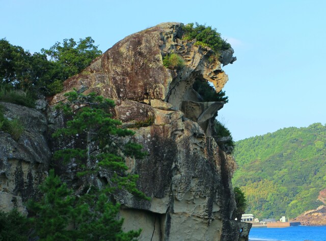 初秋の獅子岩