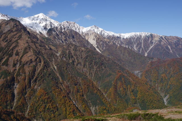 新雪の白馬三山