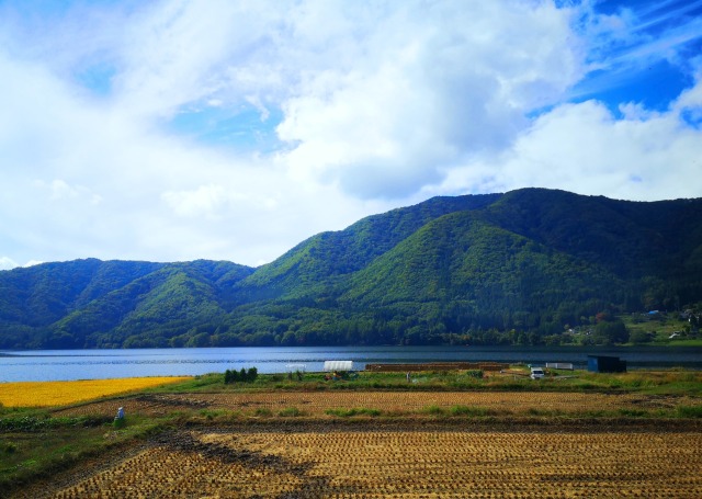 秋の白馬村