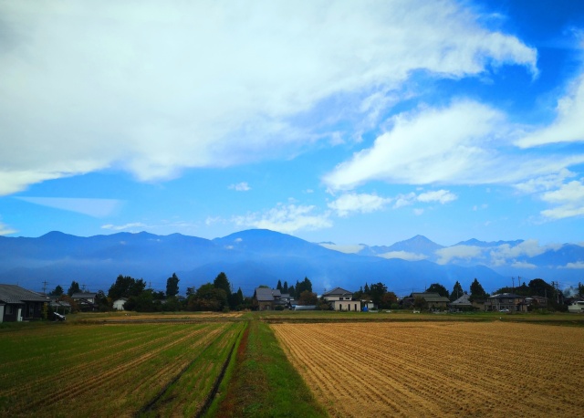 秋の白馬村