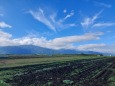 秋風を浴びる山々