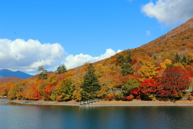 秋の中禅寺湖